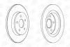 Тормозной диск задний FORD C-MAX, FOCUS C-MAX, FOCUS/ VOLVO C30, C70, S40, V40, V50 CHAMPION 562411CH (фото 1)
