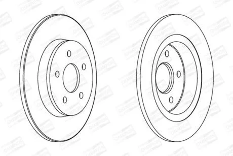Тормозной диск задний FORD C-MAX, FOCUS C-MAX, FOCUS/ VOLVO C30, C70, S40, V40, V50 CHAMPION 562411CH