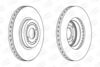 Гальмівний диск передній TOYOTA COROLLA, MATRIX CHAMPION 562435CH (фото 1)