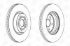 Диск тормозной передний (кратно 2шт.) Toyota Avensis (03-08) CHAMPION 562439CH (фото 1)