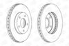 Диск тормозной передний (кратно 2шт.) Nissan Almera (98-06), X-Trail (01-13) CHAMPION 562441CH (фото 1)