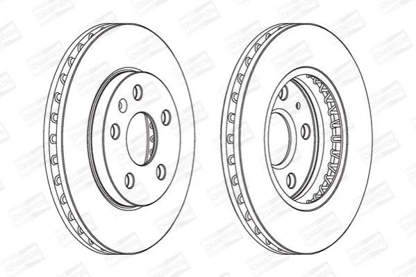 Тормозной диск передний Chevrolet Malibu / Opel Insignia A CHAMPION 562460CH (фото 1)