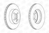 Тормозной диск передний Mini Cooper (R56, R55, R57, R58, R59) CHAMPION 562570CH (фото 1)