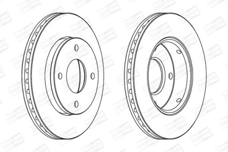 Гальмівний диск CHAMPION 562575CH