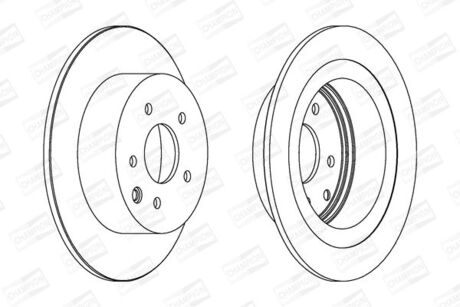 Тормозной диск CHAMPION 562576CH