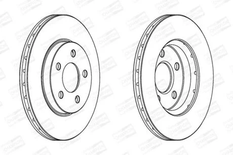 Гальмівний диск передній Chrysler Neon / Dodge Neon / Dacia Duster CHAMPION 562709CH