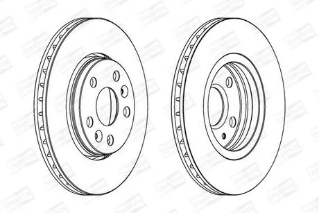 Диск гальмівний CHAMPION 562730CH