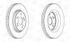 Диск тормозной передний (кртано 2) Honda CR-V (III,IV) CHAMPION 562746CH (фото 1)