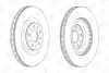 Диск тормозной передний (кртано 2) Fiat Doblo (10-)/ Opel Combo (12-) CHAMPION 562760CH (фото 1)