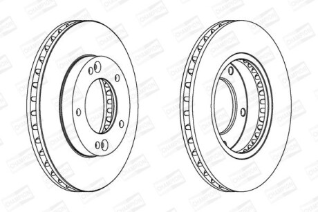 Гальмівний диск CHAMPION 562772CH (фото 1)
