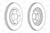 Диск гальмівний передній (кратно 2шт.) Jeep Compass (06-), Patriot (07-17)/ Mitsu CHAMPION 562790CH (фото 1)