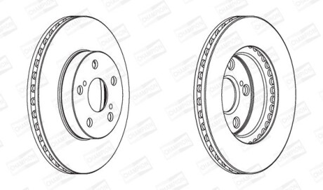 Гальмівний диск CHAMPION 562797CH