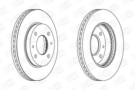 Гальмівний диск CHAMPION 562806CH (фото 1)