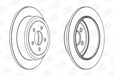 Гальмівний диск CHAMPION 562917CH (фото 1)