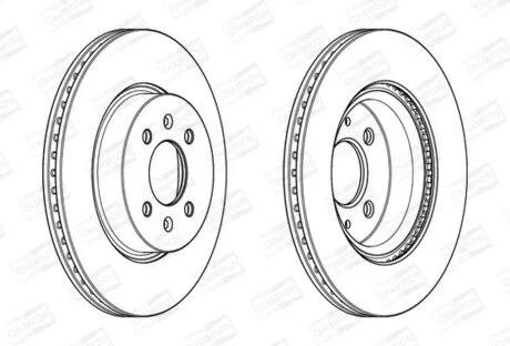 Гальмівний диск передній Hyundai i20 / KIA Rio CHAMPION 562944CH