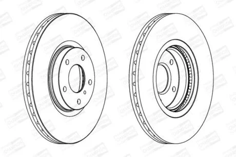 Гальмівний диск передній Nissan Murano / Infiniti G, M35, M45 CHAMPION 563032CH1