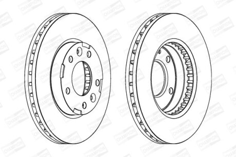 Гальмівний диск CHAMPION 563039CH (фото 1)