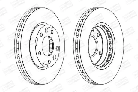 Гальмівний диск CHAMPION 563039CH