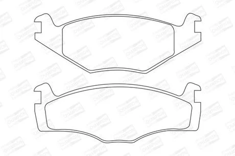 Гальмівні колодки передні VW Caddy, Golf 1-3, Jetta, Passat / Seat Cordoba, Ibiza, Inca, Toledo CHAMPION 571317CH