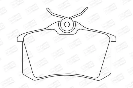 Колодки гальмівні дискові задні Citroen Berlingo (96-11)/VW Polo III (95-09) (CHAMPION 571361CH