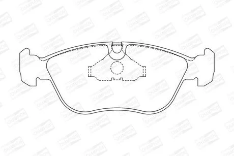 Тормозные колодки передние Volvo 850, C70, S70, V70, XC70 CHAMPION 571457CH