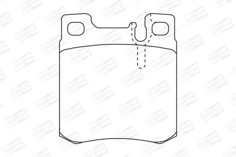Гальмівні колодки задні Mercedes C-Class, CLK, E-Class, S-Class, SL, SLK / Chrysler Crossfire CHAMPION 571722CH