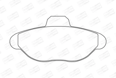 Тормозные колодки передние Fiat Cinquecento, Seicento CHAMPION 571749CH