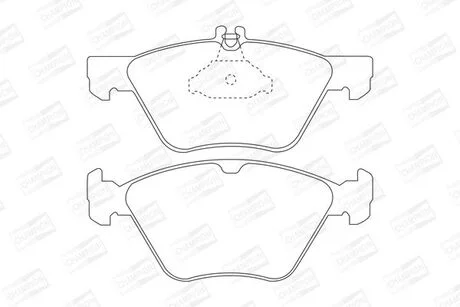 Тормозные колодки передние Mercedes CLK, E-Class, S-Class, SLK / Chrysler Crossfire CHAMPION 571876CH