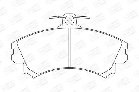 Тормозные колодки передние Mitsubishi Carisma, Colt, Space Star / Volvo S40, V40 / Smart Forfour CHAMPION 571940CH