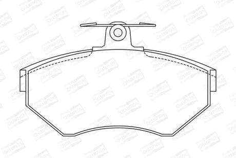 Тормозные колодки передние Audi A4 / Seat Cordoba / VW Passat CHAMPION 571955CH