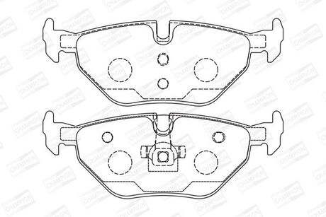 Тормозные колодки задние BMW 3-Series, Z4 / Rover 75 / MG / Saab CHAMPION 571960CH (фото 1)