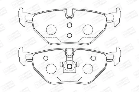 Гальмівні колодки задні BMW 3-Series, Z4 / Rover 75 / MG / Saab CHAMPION 571960CH