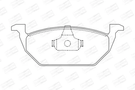 Гальмівні колодки передні Audi A3, A1 / Seat Ibiza / Skoda Octavia, Fabia / VW Polo, Golf CHAMPION 571985CH