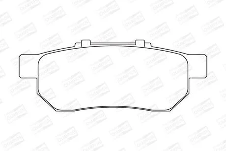 Тормозные колодки задние Honda City IV, V, Civic V, VI, CRX III, Jazz II, III CHAMPION 572134CH