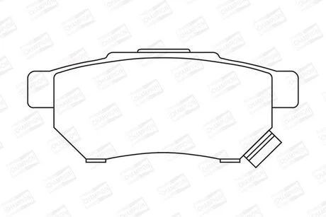 Гальмівні колодки задні Honda Accord, Civic, Prelude, CRX / Rover / MG CHAMPION 572136CH (фото 1)