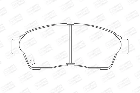 Гальмівні колодки передні Toyota Camry, Carina, Celica, Corolla, Picnic, RAV-4, Solara CHAMPION 572333CH