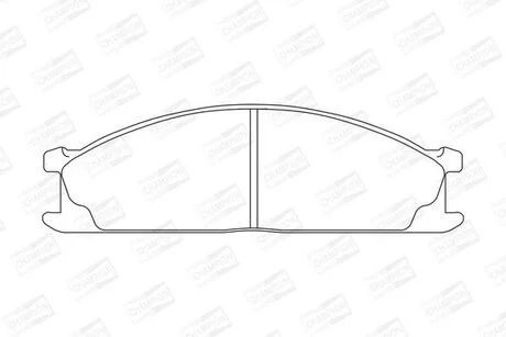 Тормозные колодки передние Toyota RAV 4, Celica / Subaru SVX / Nissan Navara, NP300, Pathfinder, Pick CHAMPION 572373CH