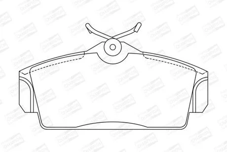 Колодки тормозные дисковые передние NISSAN Primera CHAMPION 572422CH