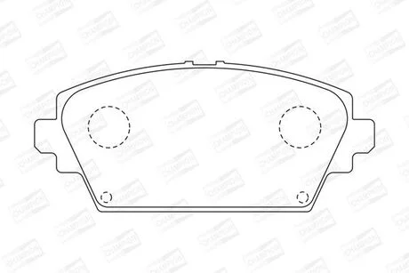 Гальмівні колодки передні Nissan Almera tino, Primera (2002->) CHAMPION 572428CH