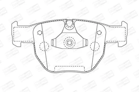 Тормозные колодки передние Land Rover Range Rover III CHAMPION 572507CH