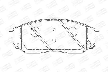 Тормозные колодки передние KIA Sorento / Mazda 626 CHAMPION 572511CH (фото 1)