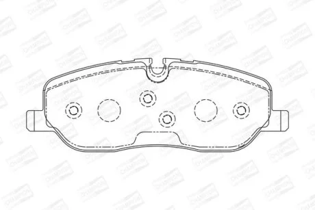 Гальмівні колодки передні Land Rover Discovery, Range Rover CHAMPION 572521CH