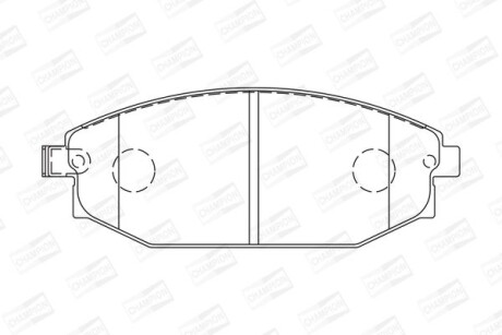 Гальмівні колодки CHAMPION 572534CH (фото 1)