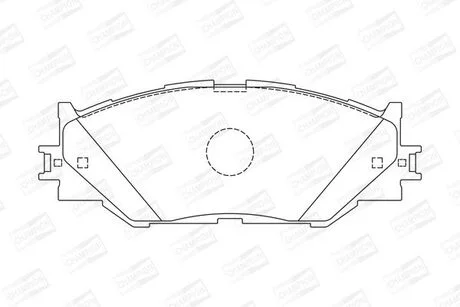 Гальмівні колодки передні Lexus IS II, III CHAMPION 572620CH