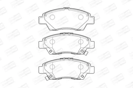 Гальмівні колодки передні Honda City, CR-Z, Insight, Jazz III, IV CHAMPION 572637CH