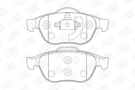 Тормозные колодки CHAMPION 573017CH