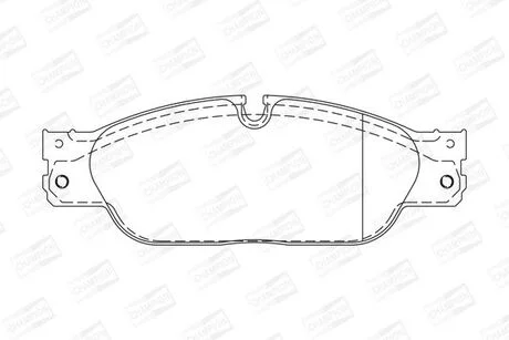 Гальмівні колодки передні JAGUAR S-TYPE, XJ/ FORD THUNDERBIRD/ DAIMLER SUPER EIGHT/ LINCOLN LS CHAMPION 573023CH