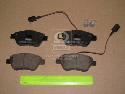Тормозные колодки передние Fiat 500, Qubo, Punto, Linea / Alfa Romeo Mito / Citroen / Peugeot CHAMPION 573074CH