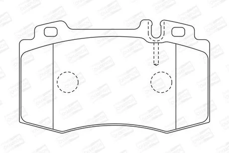Тормозные колодки передние Mercedes C-Class, CLK, CLS, E-Class, S-Class, SL, SLK CHAMPION 573092CH