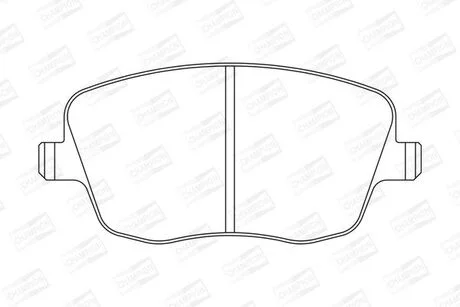 Тормозные колодки передние VW Polo Skoda Fabia, Roomster / Seat Cordoba, Ibiza CHAMPION 573101CH